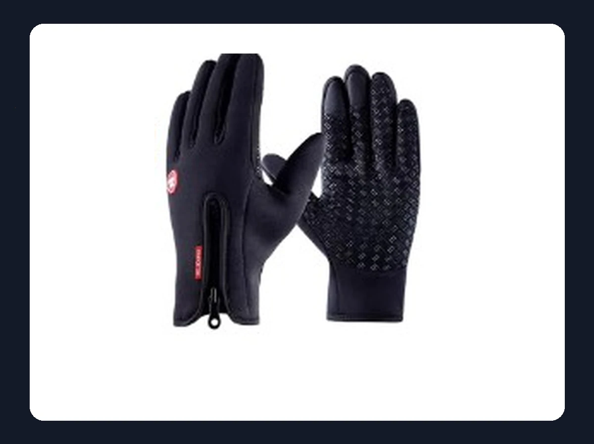 Full Diamond-Matrix Non-Slip Palm & Weather-Sealing Wrist Zipper